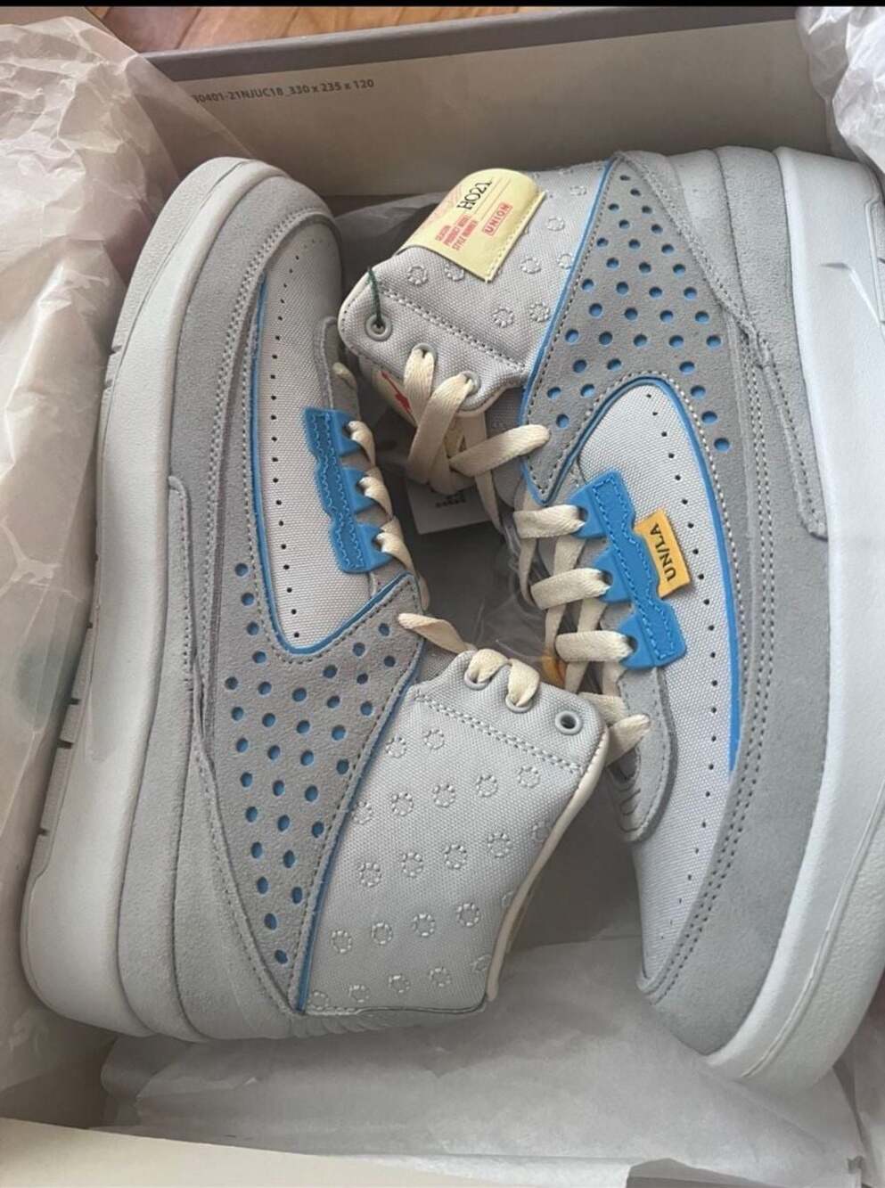 Union LA x Air Jordan 2 Retro SP Grey Fog DN3802-001 Size 7.5